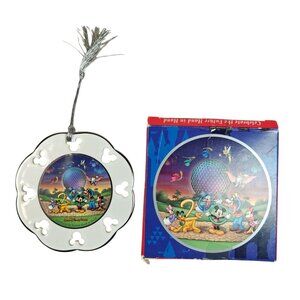 Walt Disney World 2000 Ceramic Ornament Celebrate The Future Hand In Hand